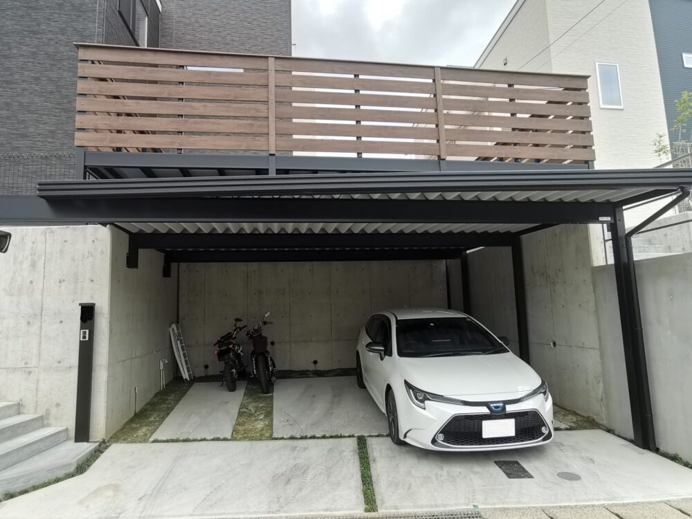 素敵な眺めのバルコニーで楽しさUP！駐車場の上を有効活用【尾張旭市　S様邸】